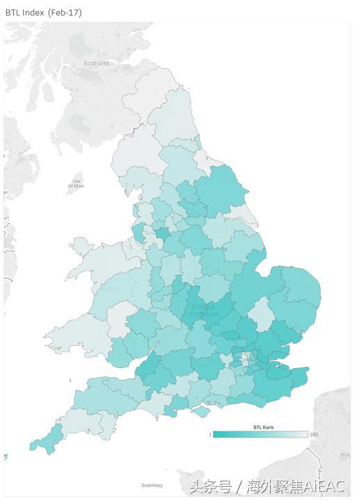 英国2017最佳买房出租BtL房产投资地点