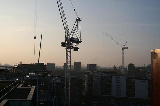 建设业峰值 曼彻斯特的建筑起重机数量也在今年夏季到达新高